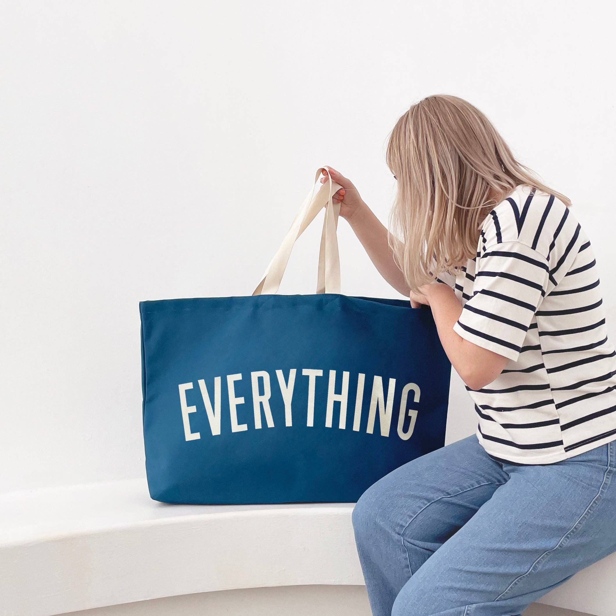 Alphabet Bags Everything - Ocean Blue REALLY Big Bag