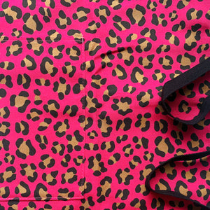 Bean & Bemble Wild Cat Pink Leopard Print Apron