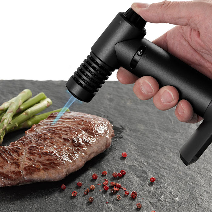 Flambé burner Brulée, black 14cm