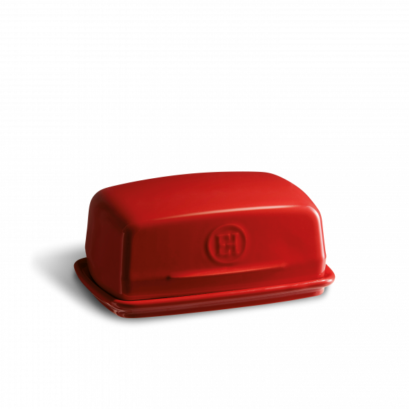 Emile Henry Butter Dish Burgundy 16.5cm x 11cm