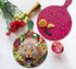 Bean & Bemble Serving Platter Double Sided Melamine Large Wild Cat Leopard Hot Pink Animal Print