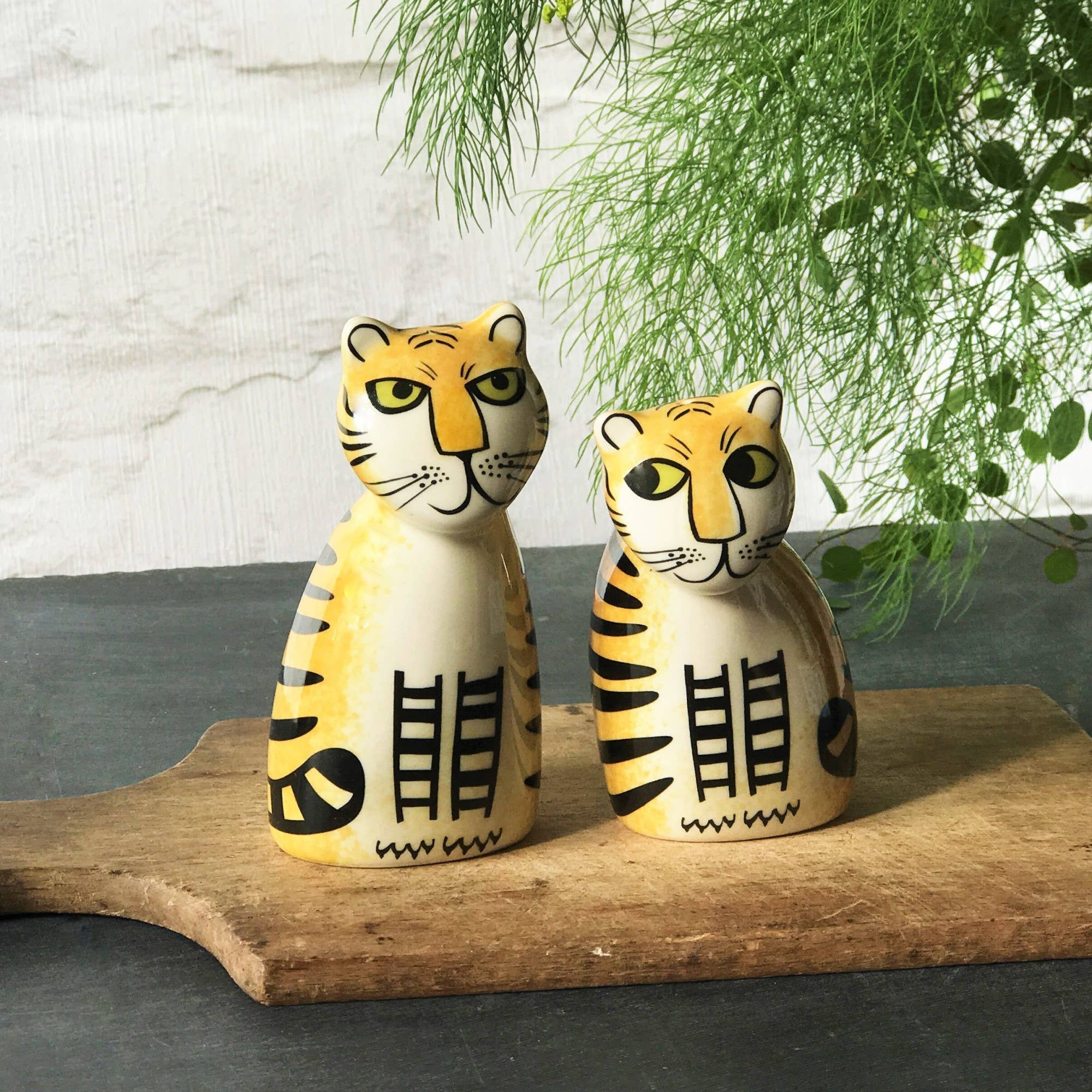 Hannah Turner Tiger Salt and Pepper Shakers