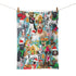 Bean & Bemble Christmas Dogs Patterned Organic Cotton British Tea Towel