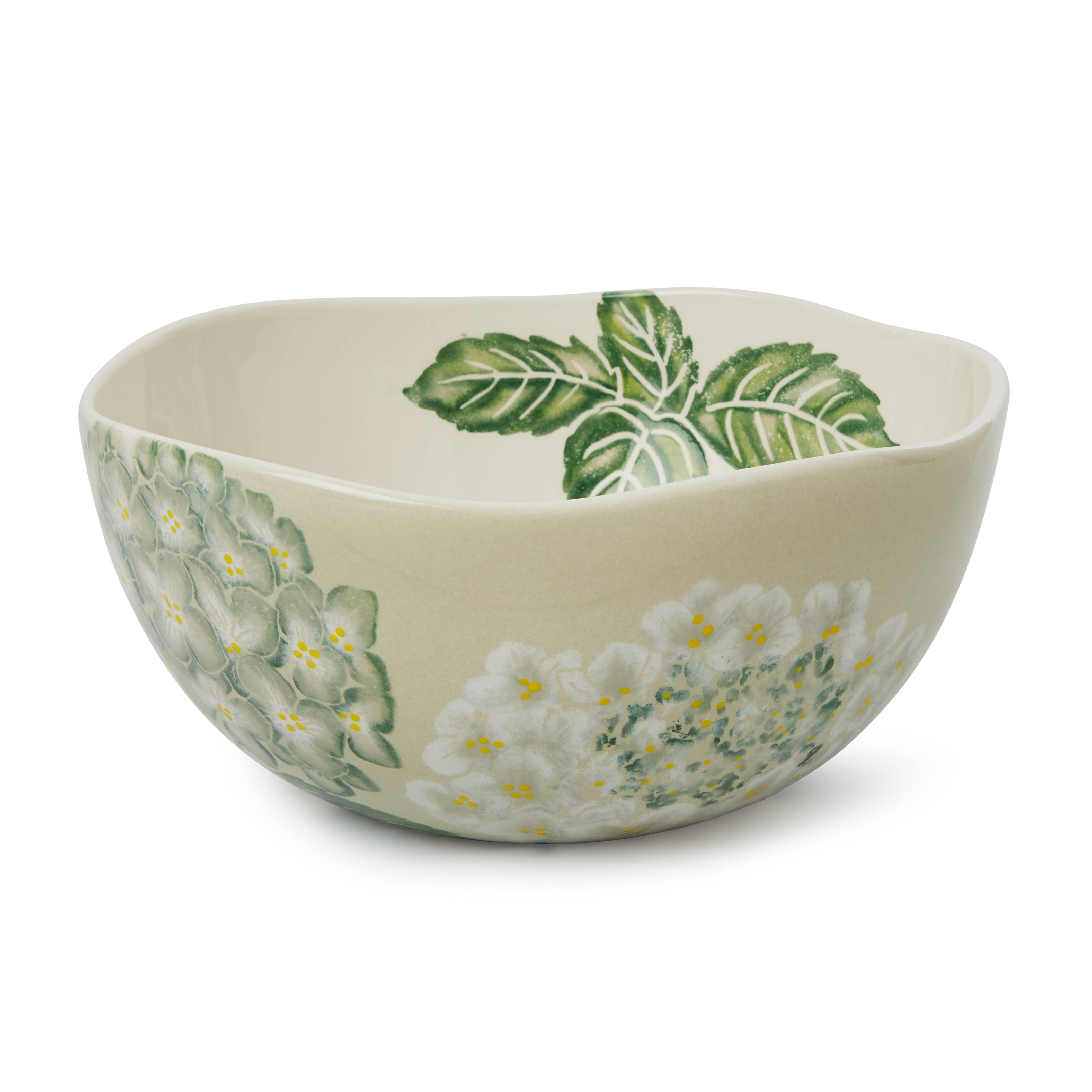 Blisshome Salad Bowl Grey/Green Hydrangea