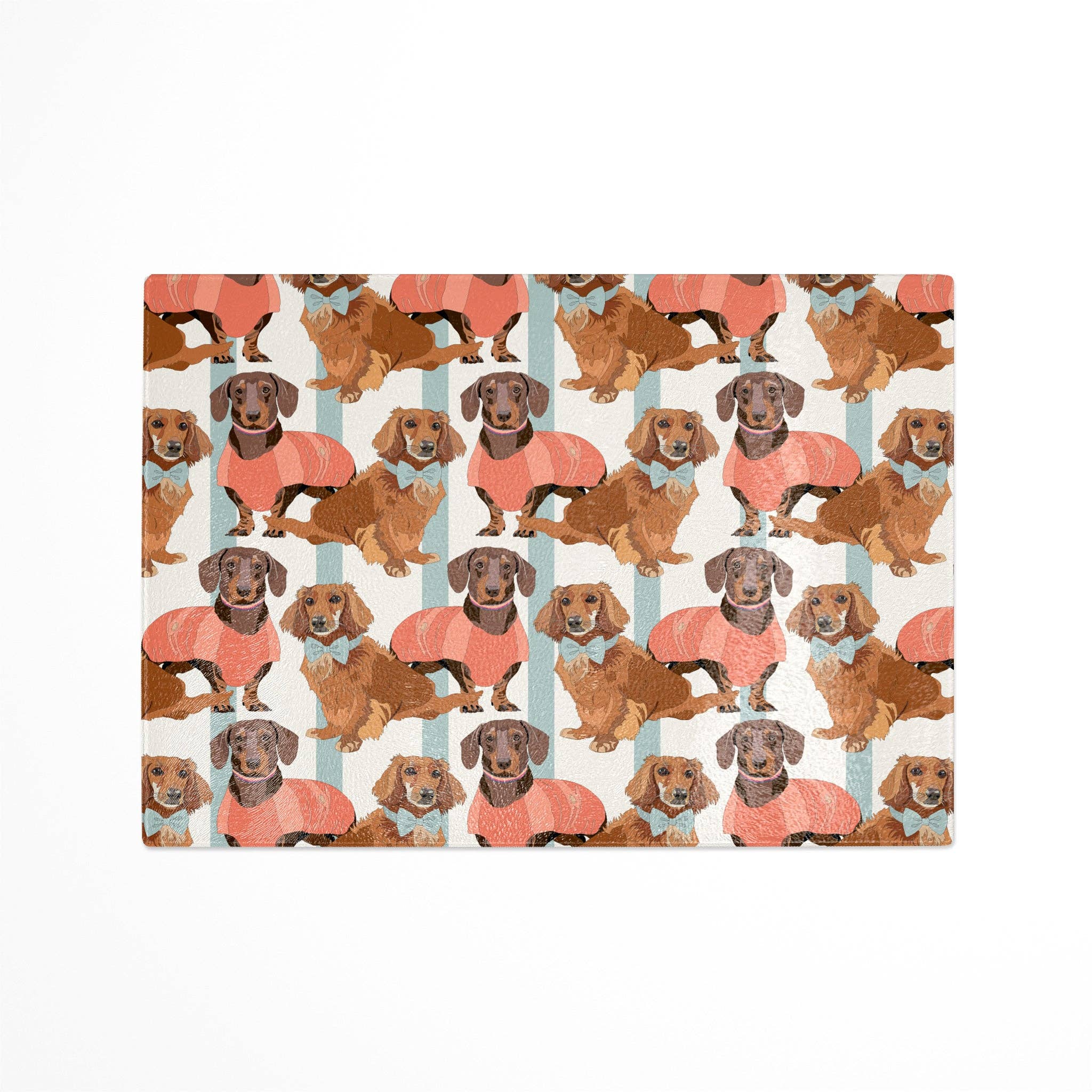 Bean & Bemble Little Sausages Dachshund Glass Worktop Saver: Smooth Glass