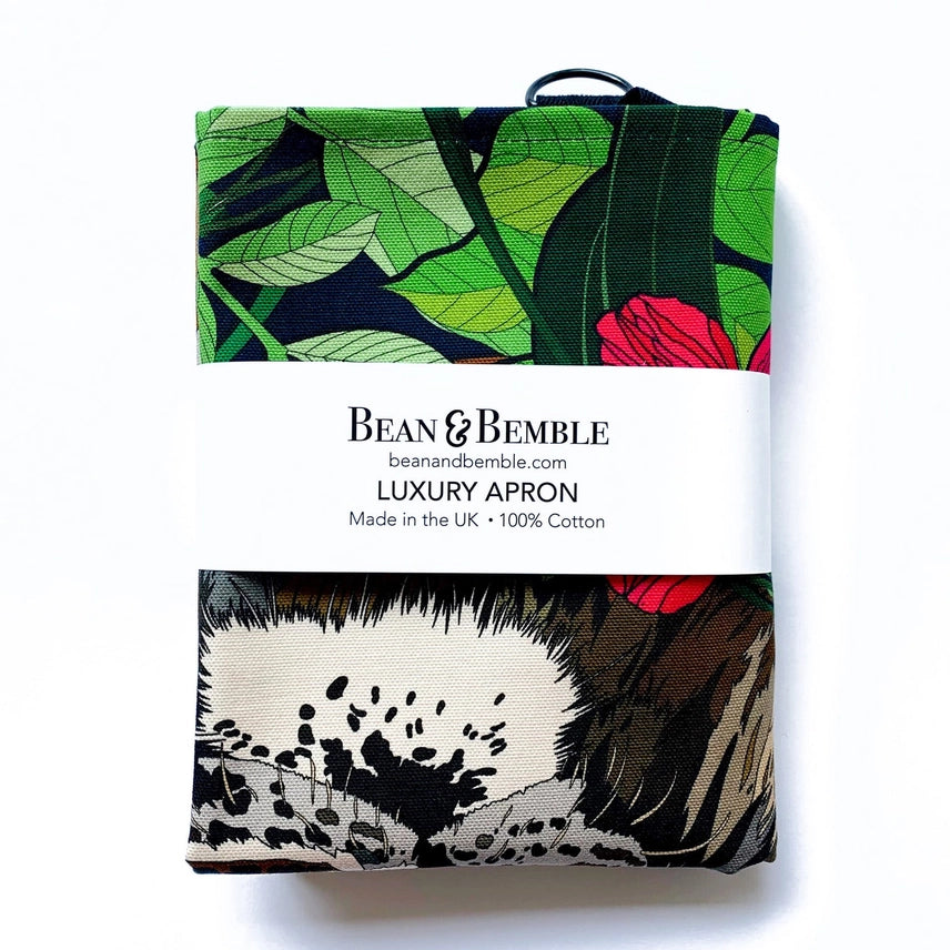 Bean & Bemble Apron Wild Cat Tiger Jungle Print