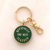 Alphabet Bags Officially the Best Teacher - Enamel Keyring
