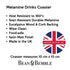 Bean & Bemble Coaster Melamine Wooden London Souvenir - Piccadilly Circus