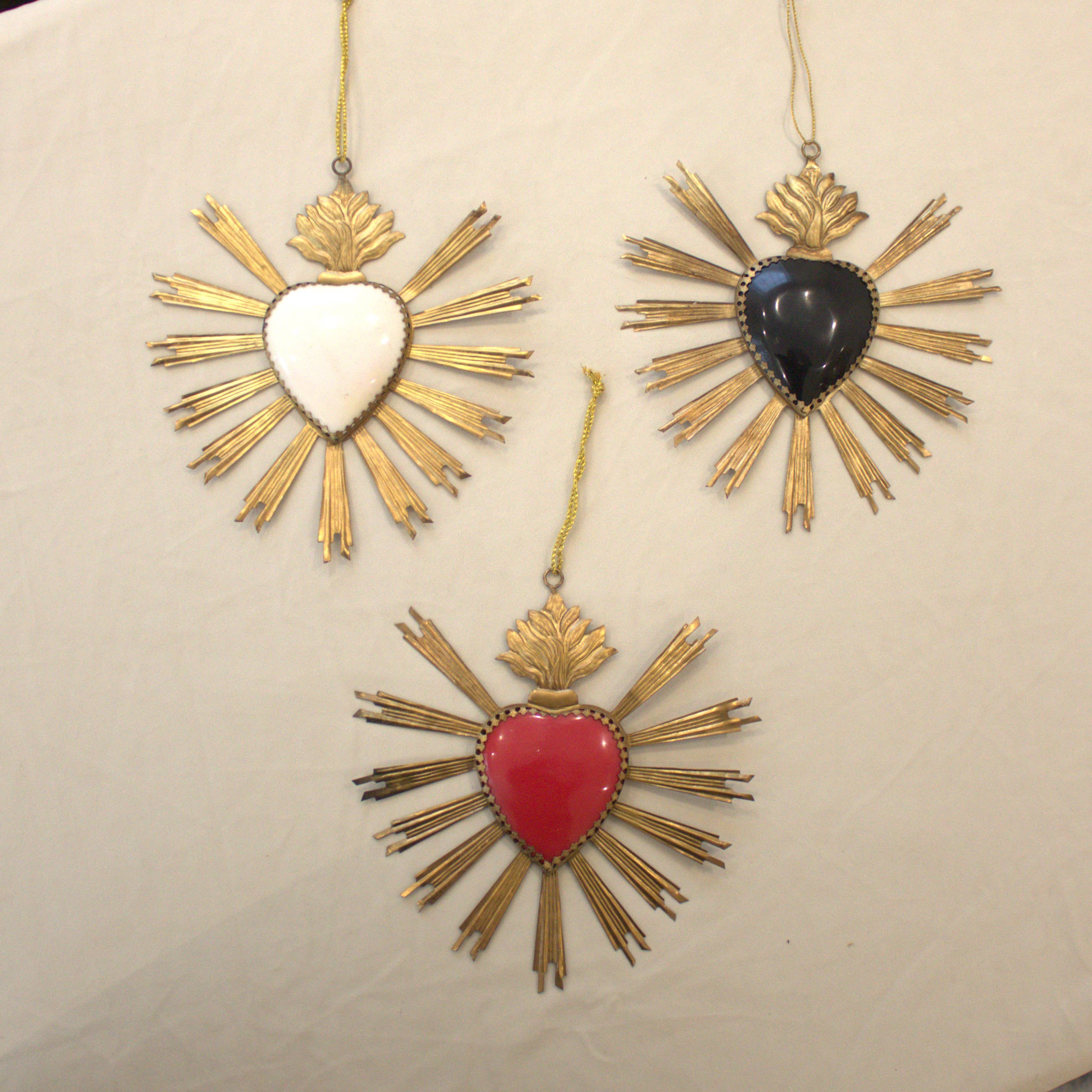 Lila Rasa Red & Gold Sacred Heart Wall Hanging Ornament