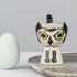 Hannah Turner Black and White Cat Egg Cup