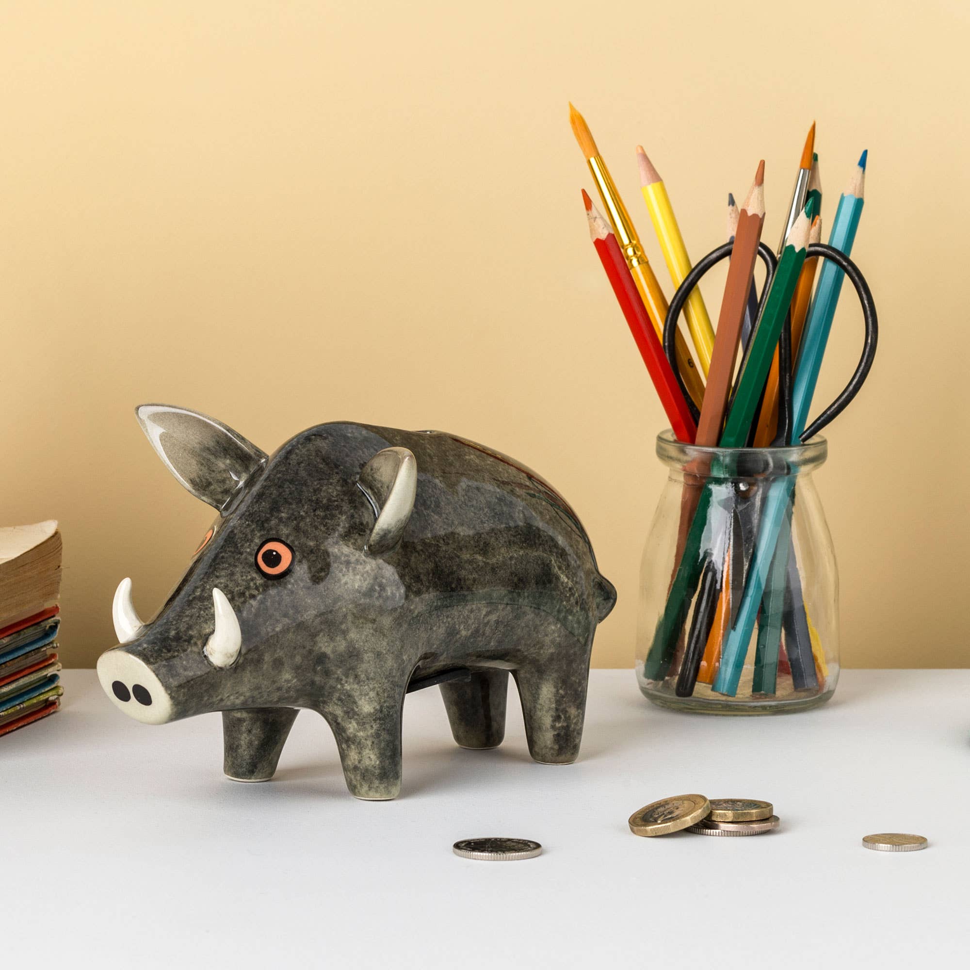 Hannah Turner Handmade Ceramic Wild Boar Money Box