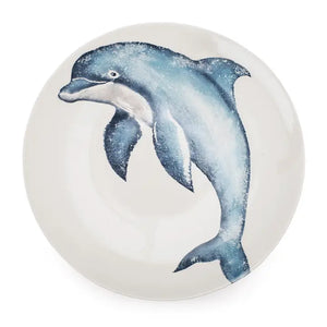 Blisshome Creatures Dolphin Xl Serving Bowl | Earthenware