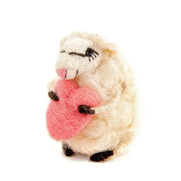 Sew Heart Felt Loving Lottie Sheep Holding A Heart