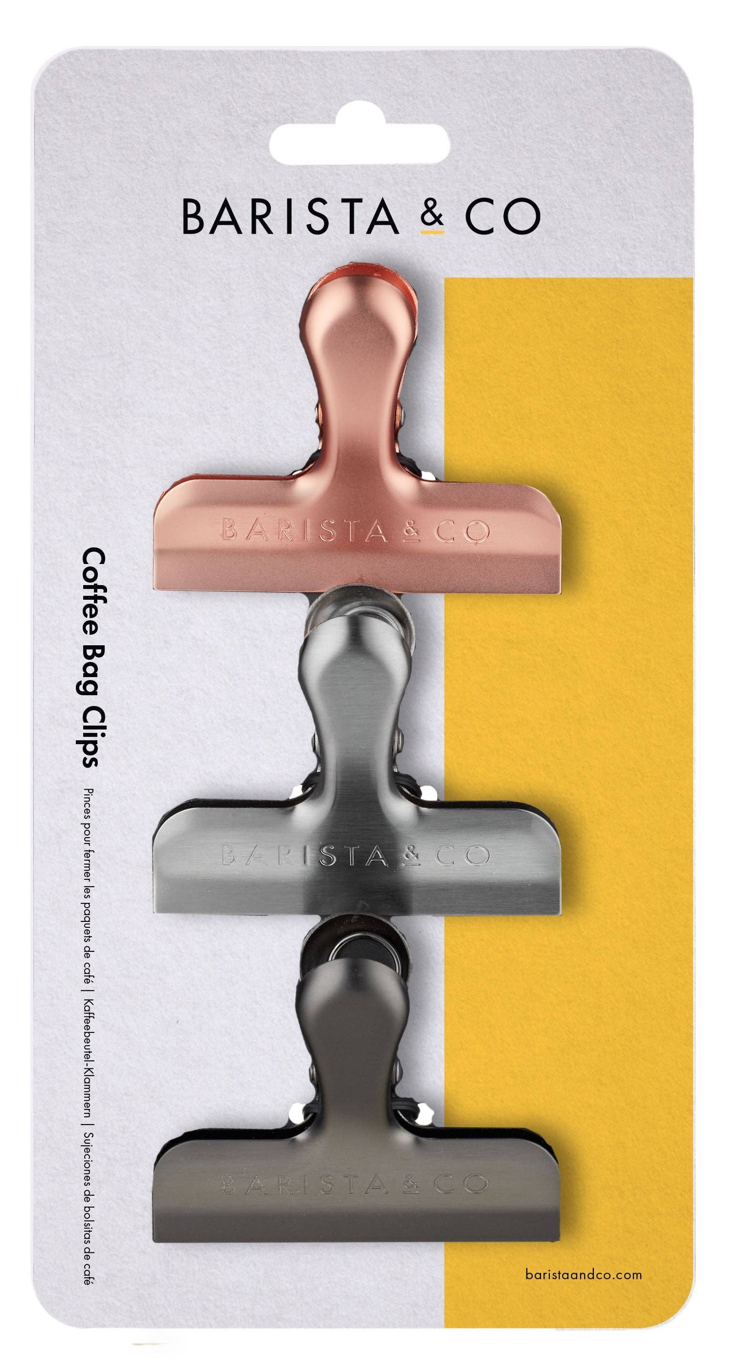 Barista & Co Bag Clips - Electric Metals (3pk): Multi / 76mm