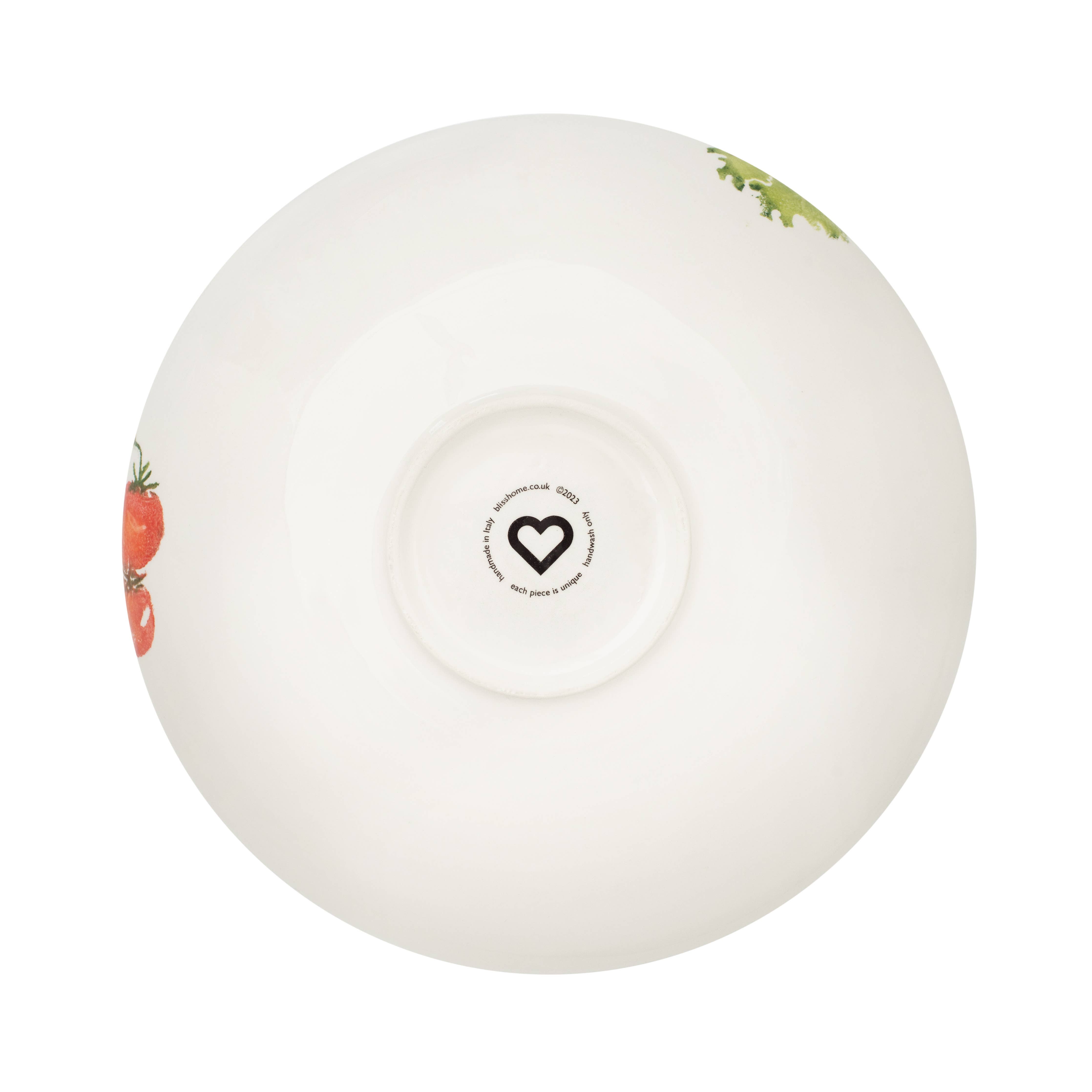 Blisshome SERVING DISH LARGE VINE TOMATOES / LETTUCE