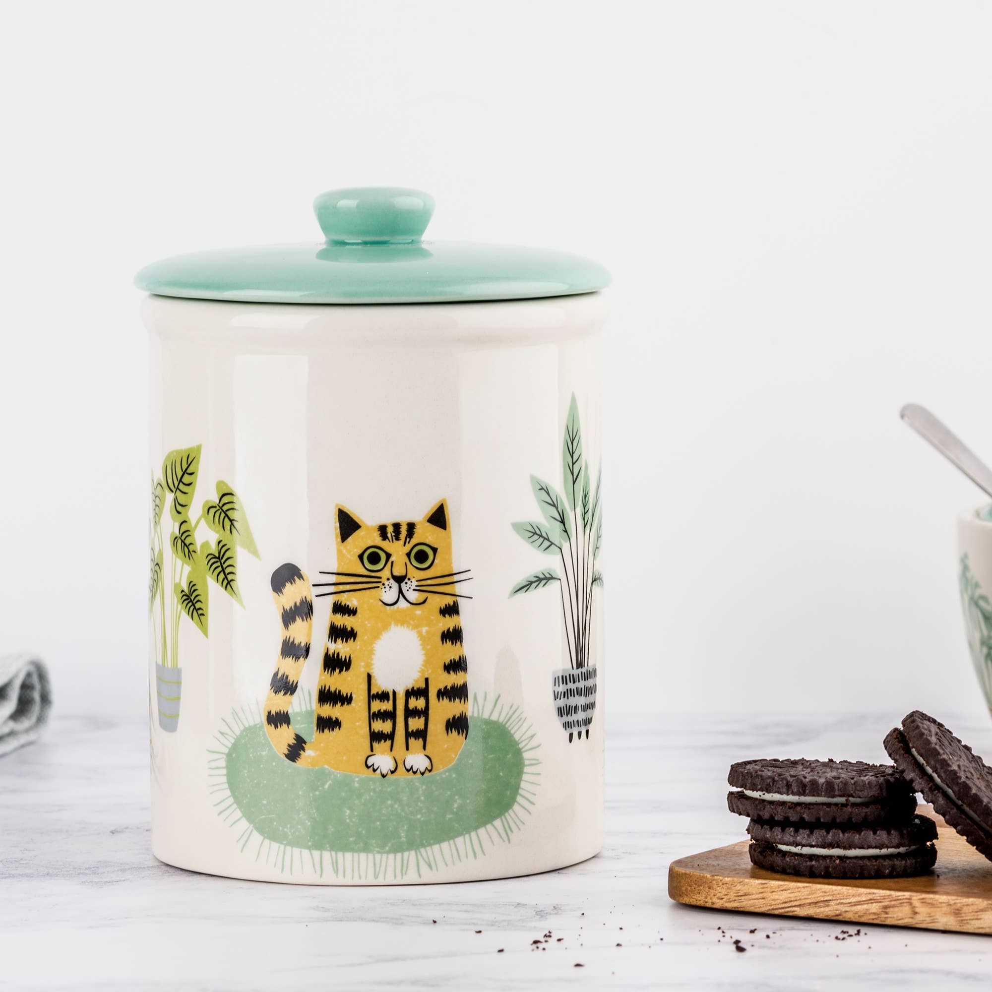 Hannah Turner Handmade Ceramic Cat Storage Jar