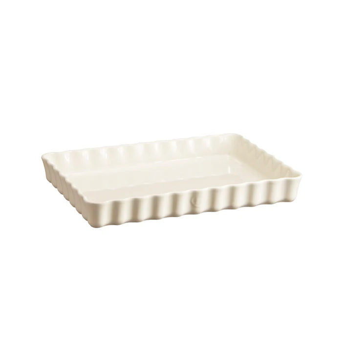 Emile Henry Deep Rectangular Tart Dish - Clay