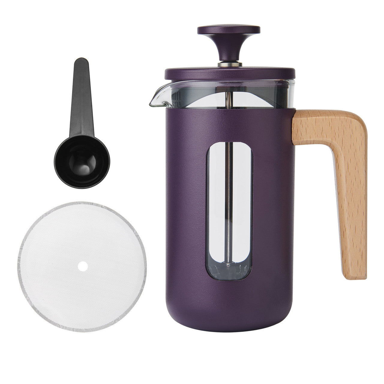 La Cafetière Pisa 3 Cup Cafetiere, Purple