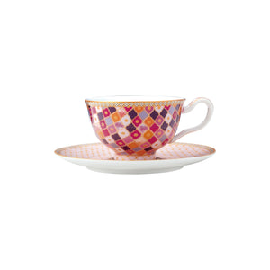 Maxwell & Williams Teas & C's Kasbah Rose 200ml Footed Cup and Saucer