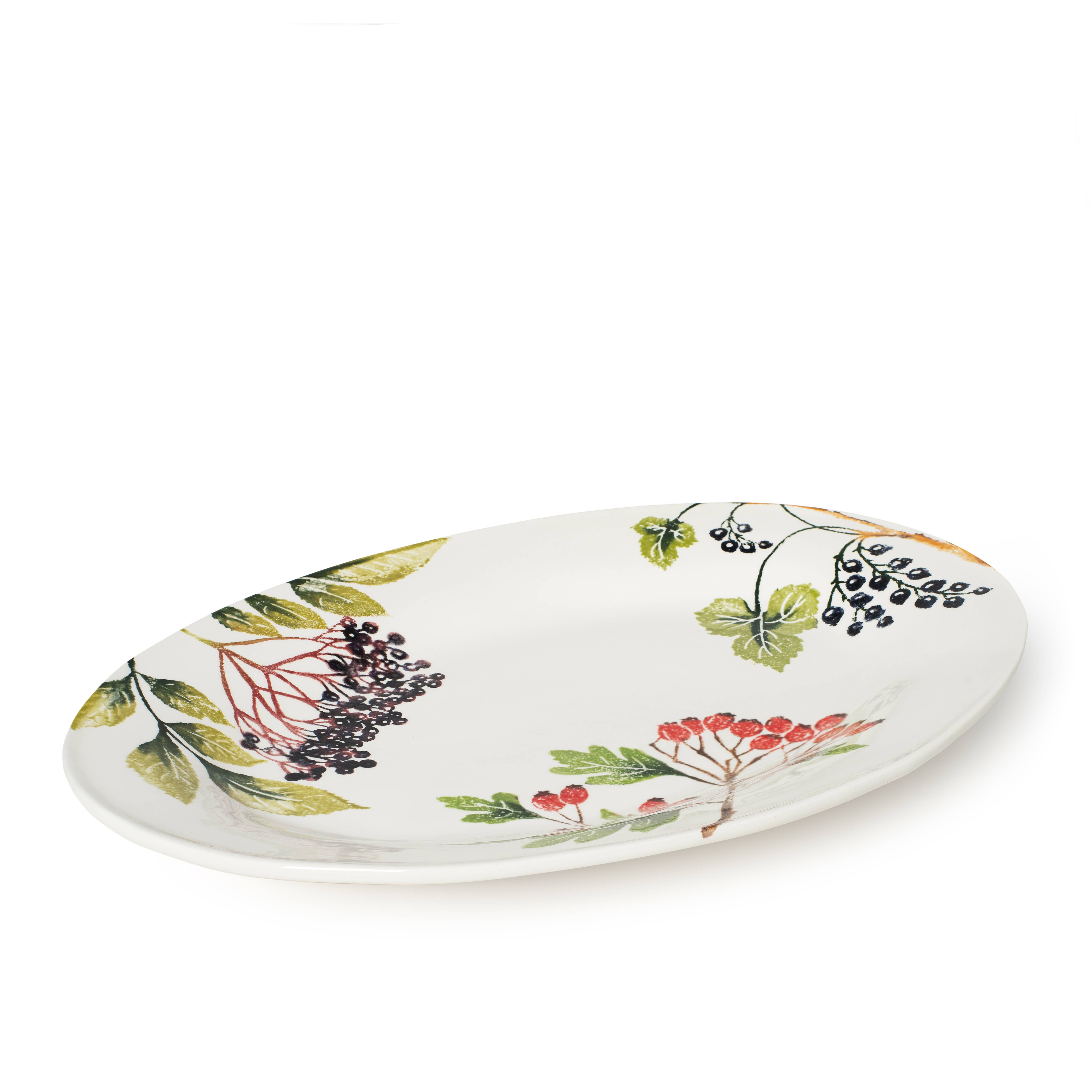 Blisshome Irregular Oval Platter, Mixed Berries