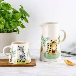 Hannah Turner Handmade Ceramic Cat Tall Jug