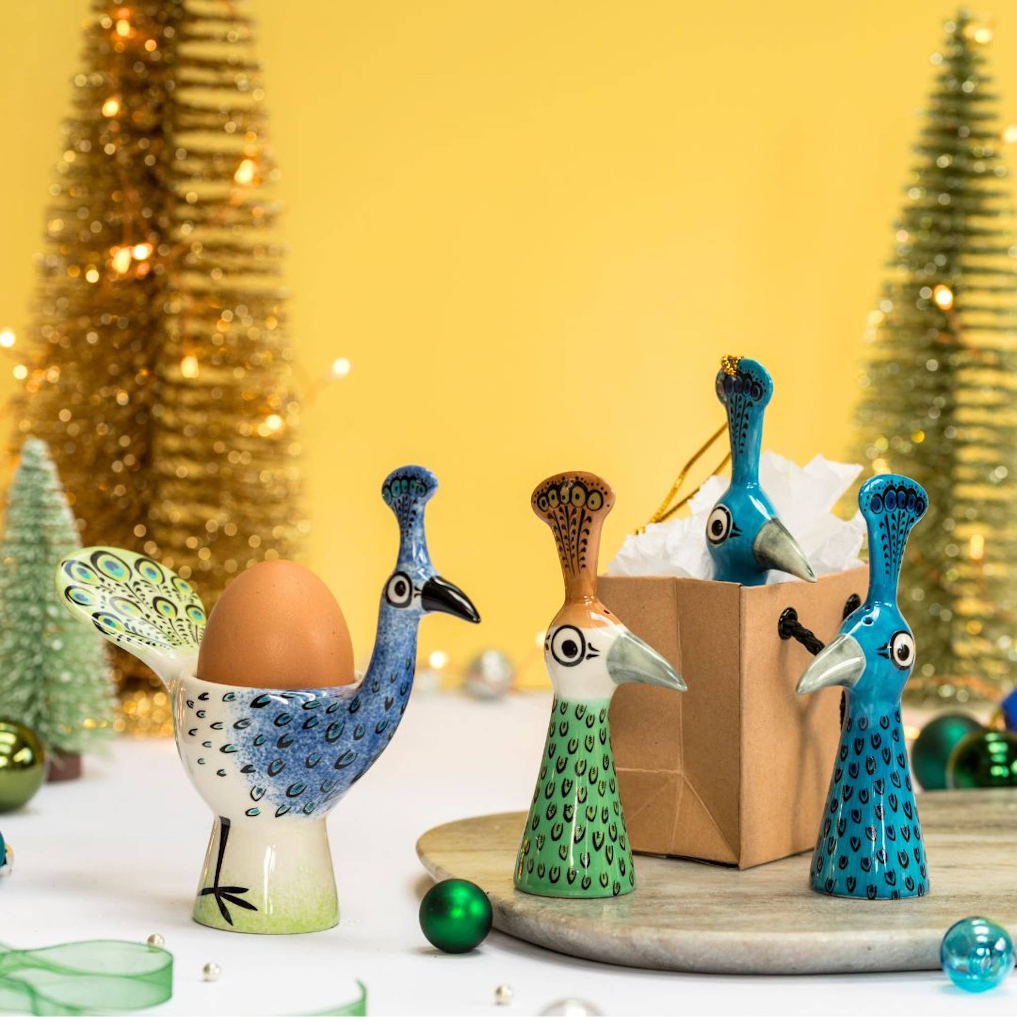 Hannah Turner Peacock Egg Cup