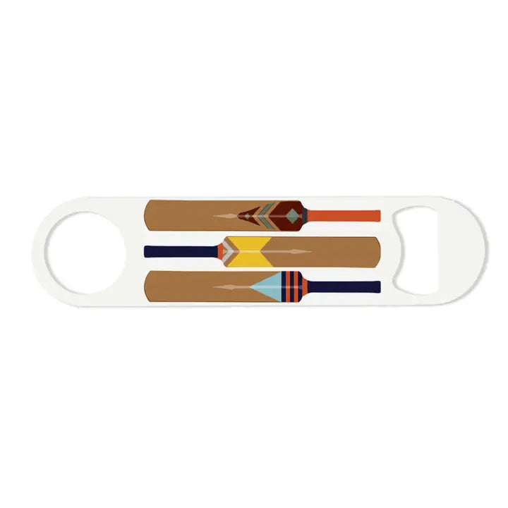 Mustard & Gray Cricket Bottle Opener