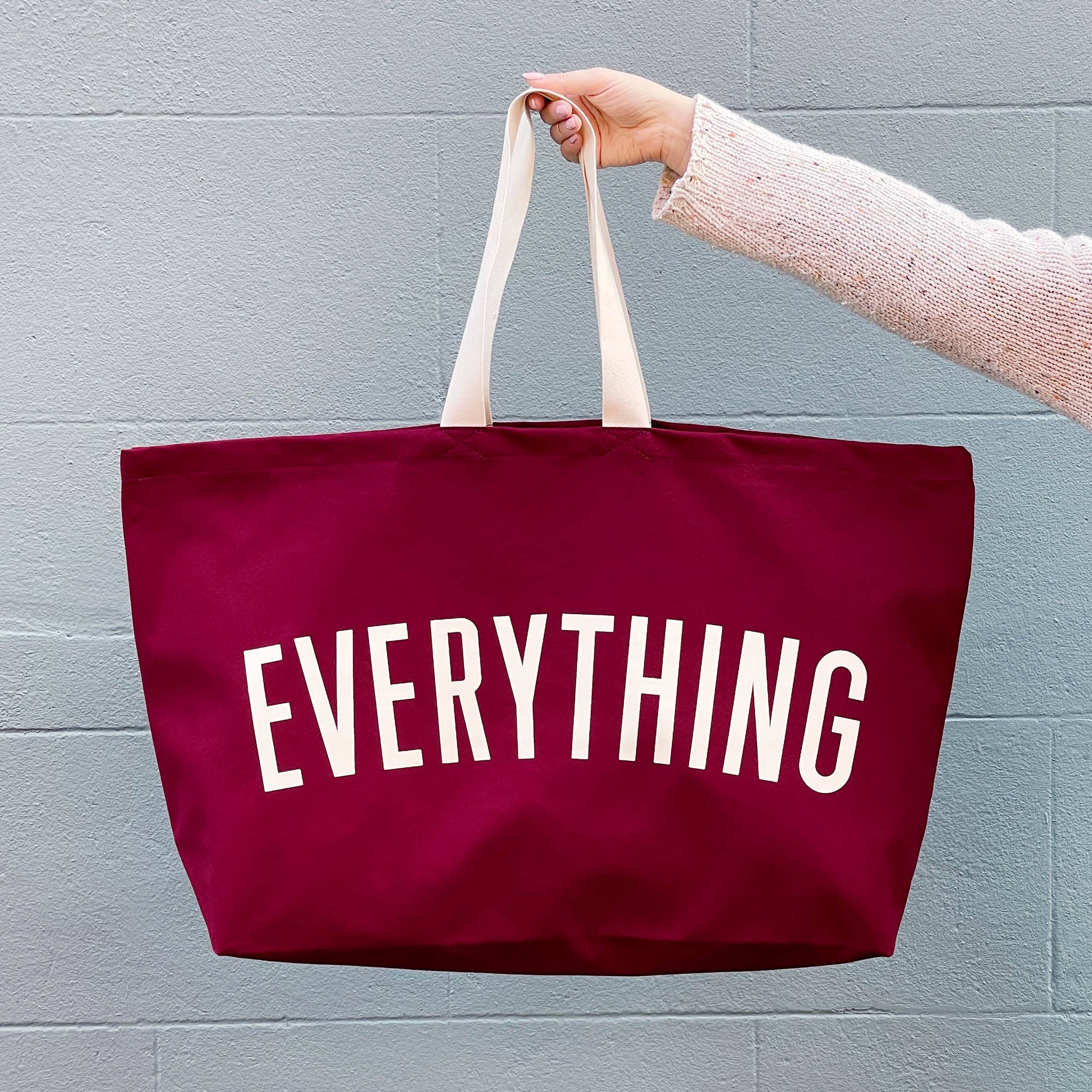 Alphabet Bags Everything - Burgundy REALLY Big Bag