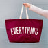 Alphabet Bags Everything - Burgundy REALLY Big Bag