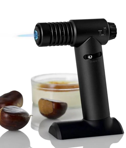 Flambé burner Brulée, black 14cm