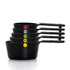 OXO 6 Piece Plastic Measuring Cups Snaps - Black