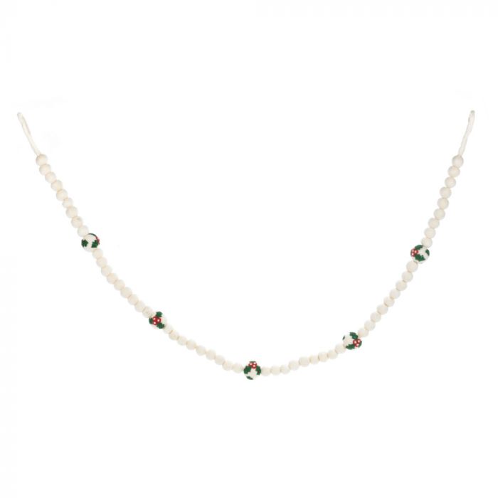 Felt So Good Handmade Felt Holly Bauble Garland Christmas Decoration