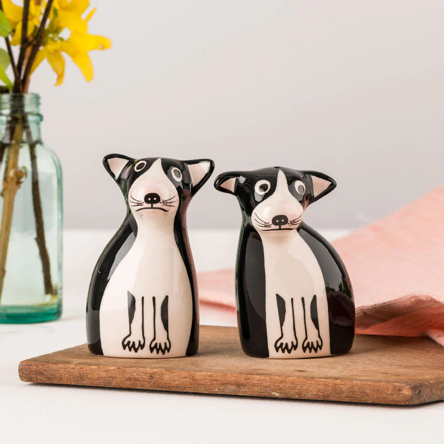 Hannah Turner Boston Terrier Dog Salt and Pepper Shakers