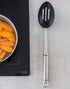 KitchenCraft Oval Handled Stainless Steel Non-Stick Slotted Spoon