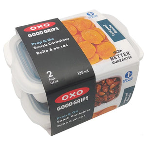 OXO Good Grips Set of Two 135ml Prep & Go Snack Containers