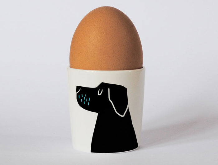 Repeat Repeat - Happiness Egg Cup - Black Lab Turquoise