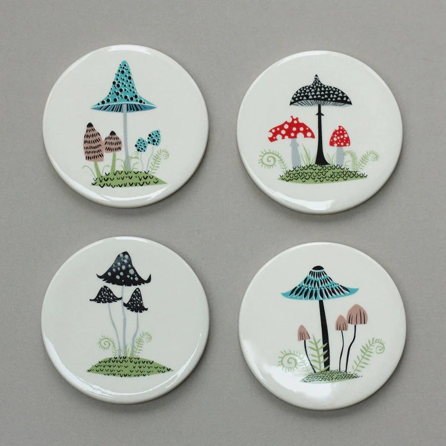 Hannah Turner - Toadstool Coasters Set of 4