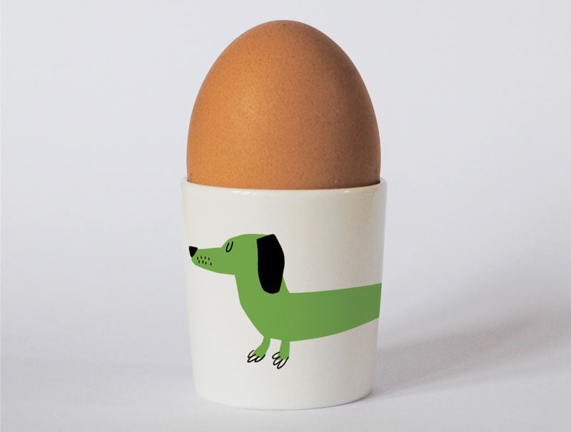 Repeat Repeat - Happiness Egg Cup -  Sausage Green