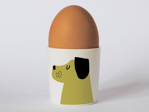 Repeat Repeat - Happiness  Egg Cup - Dog Olive