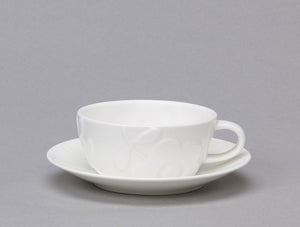 Repeat Repeat - Plum Flower Coffee Cup and Saucer