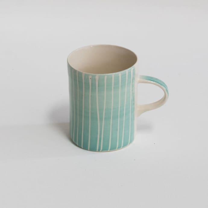 Musango Sgrafitto Stripe Demi Mug (Available in 7 Colours)