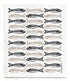 Jangneus Black Sardines Dishcloth