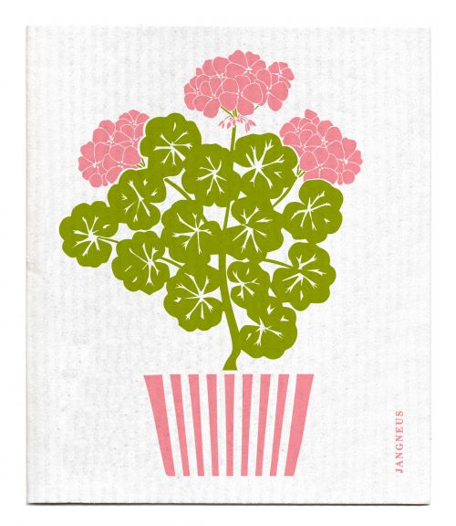 Jangneus NEW Blush Pink Geranium Dishcloth