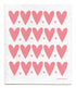 Jangneus Blush Pink Mini Heart Dishcloth