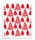 Jangneus Red Christmas Forest Dishcloth