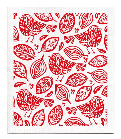 Jangneus Red Robins Dishcloth