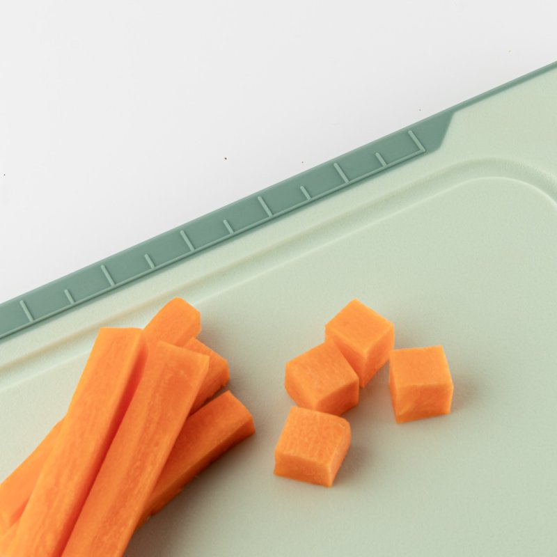 Taylor's Eye Witness Non Slip Cutting Board/ Ginger Grater and Measuring Guide - Ocean