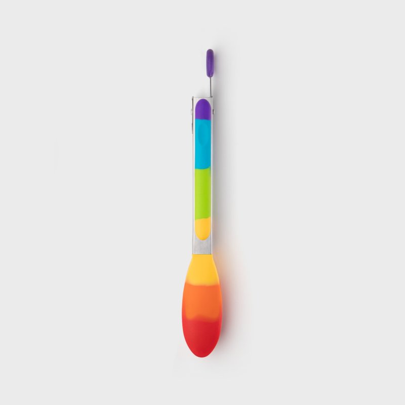 Taylor's Eye Witness Rainbow Silicone & Stainless Steel Tongs 23CMS