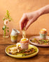 Jamie Oliver Big Love Excellent Egg Cups, Set of 4, Mixed Colours, 6cm, Stoneware