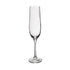 Mikasa Treviso Ridged Crystal Champagne Flute Glasses, Set of 4, 190ml